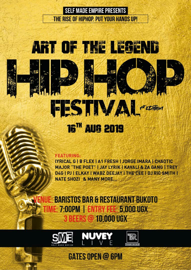 Self Made Empire presents a Hip Hop Festival to celebrate UGANDAN Hip Hop – 16 August