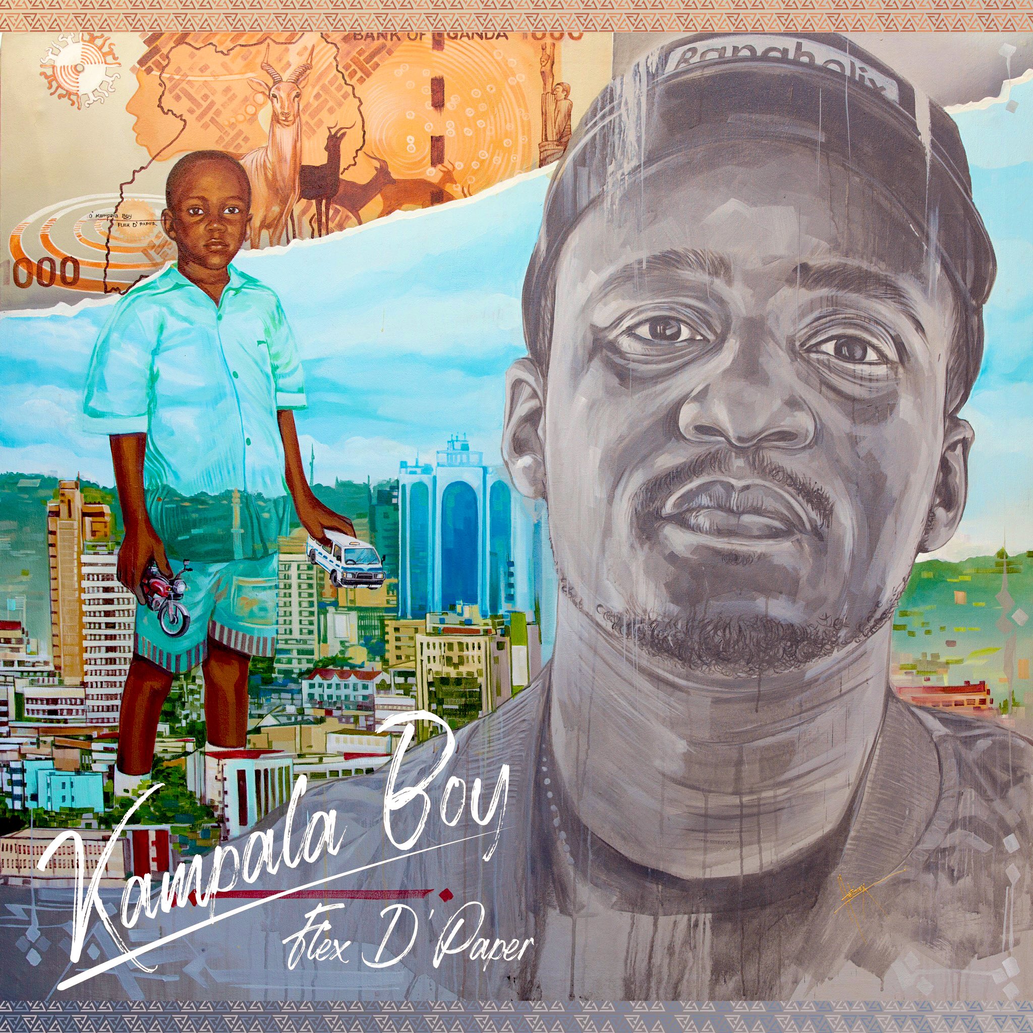 Flex D’Paper’s Kampala Boy album cover Highlights the life, culture, and history of Kampala City